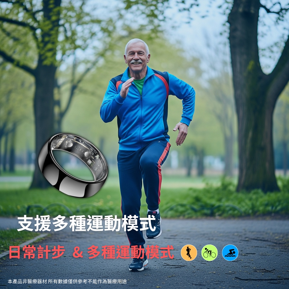 【Osmile】Ring-ES1  健康管理戒指 心率、壓力、血氧、含糖量、 ECG量測 RZ