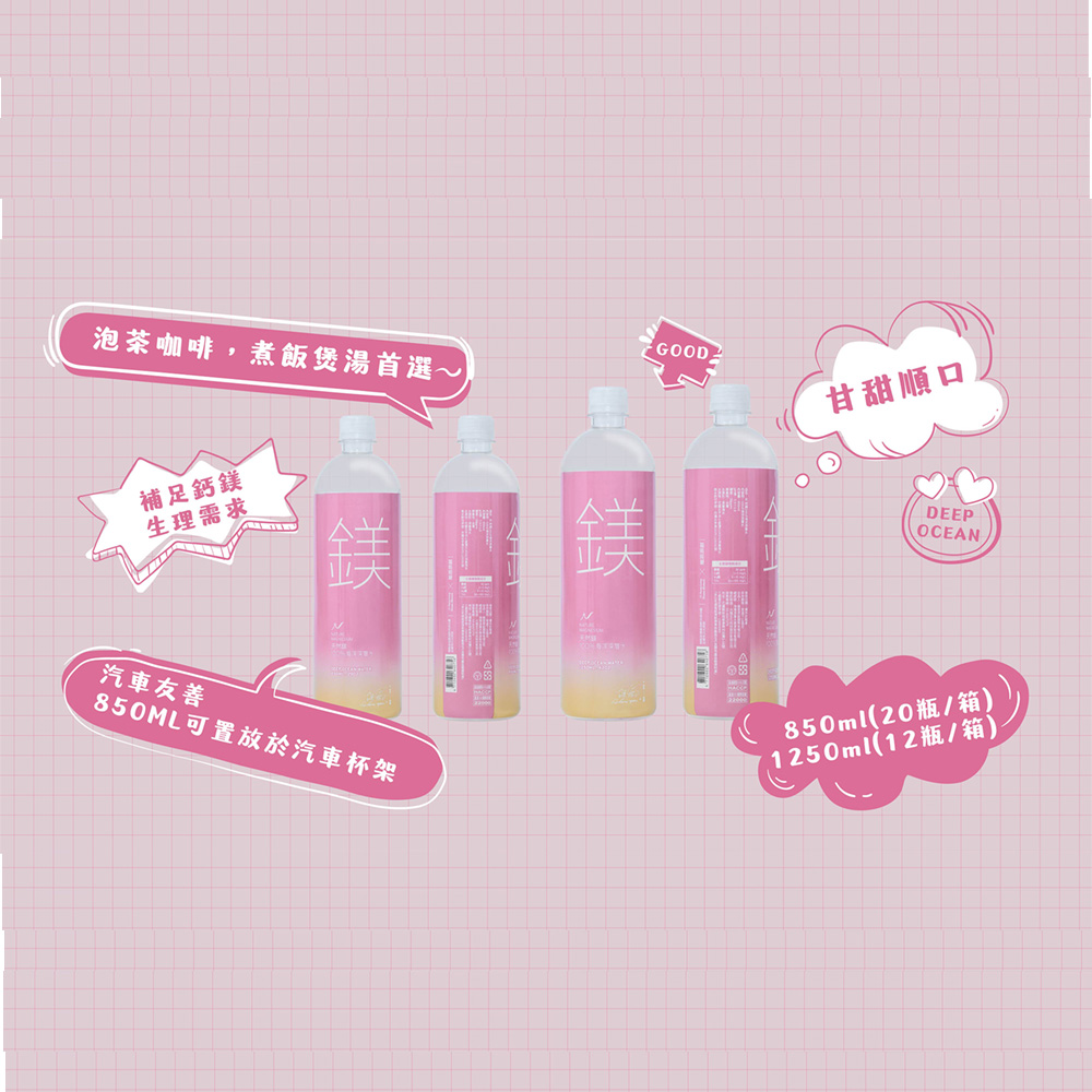 【白沙屯媽祖X天然鎂】100%海洋深層水300ml