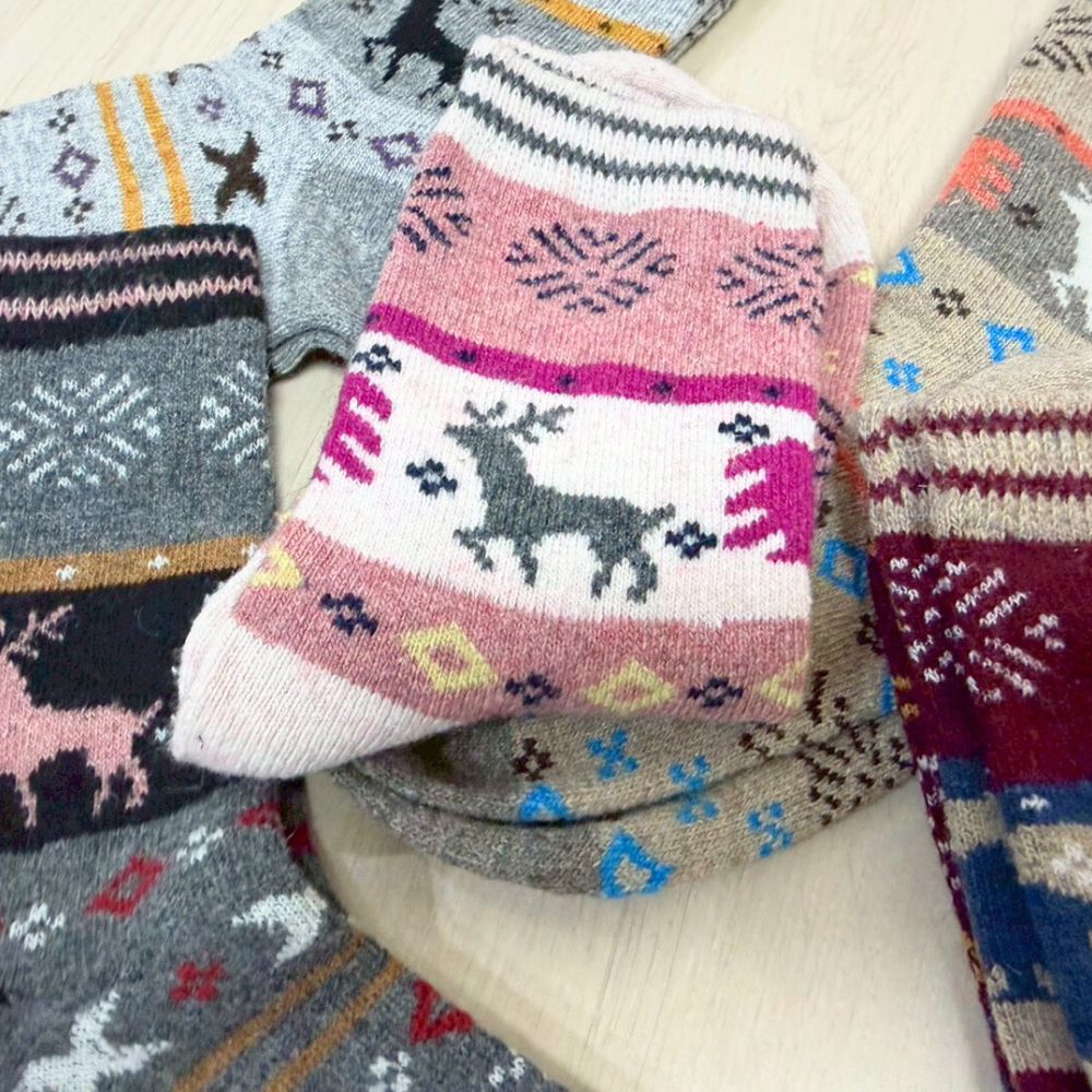 凱美棉業｜7雙組隨機出色 冬日必備（女款）精緻保暖毛襪 防寒襪 保暖襪 毛襪 長襪 冬天襪 22-26cm