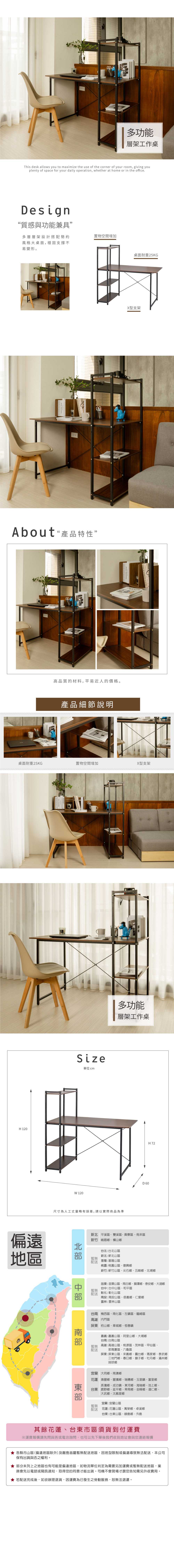 【ikloo 】簡約時尚書架收納工作桌(電腦桌 層架 工作桌)