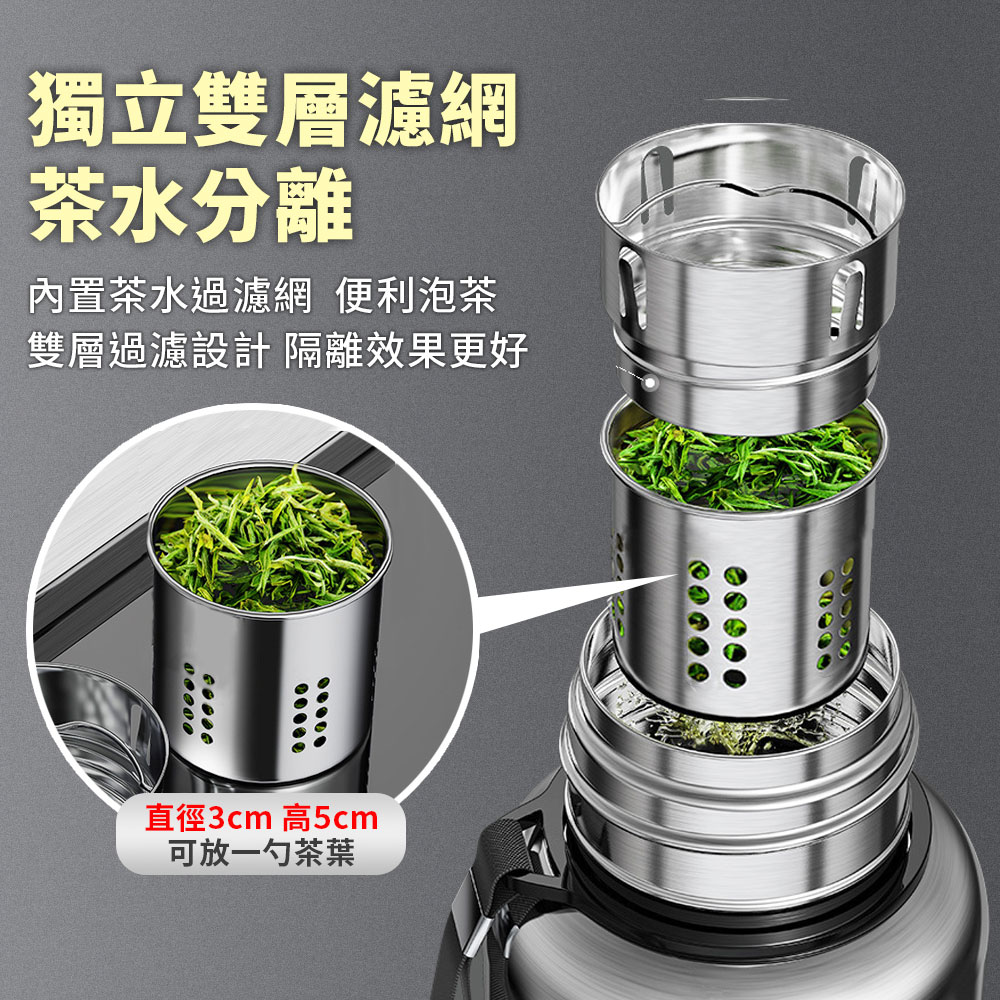 304+316不鏽鋼全鋼長效保溫咖啡杯(1000ml)