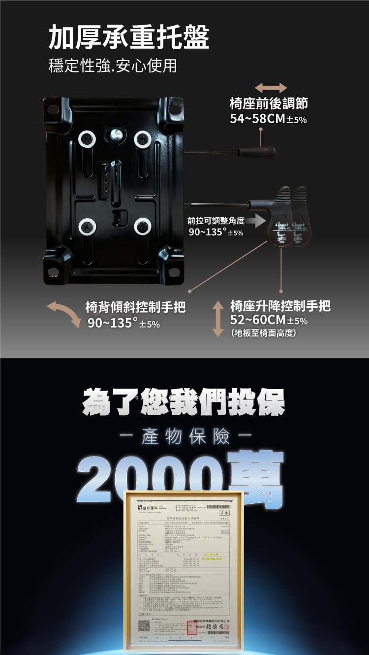 【ANDYMAY2】格拉斯人體工學7D機械手懸浮護腰辦公椅-X01強化機能款(OH-K225)