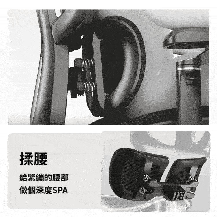 【ANDYMAY2】格拉斯人體工學7D機械手調整型護腰辦公椅-X05專業入門款(OH-K226)