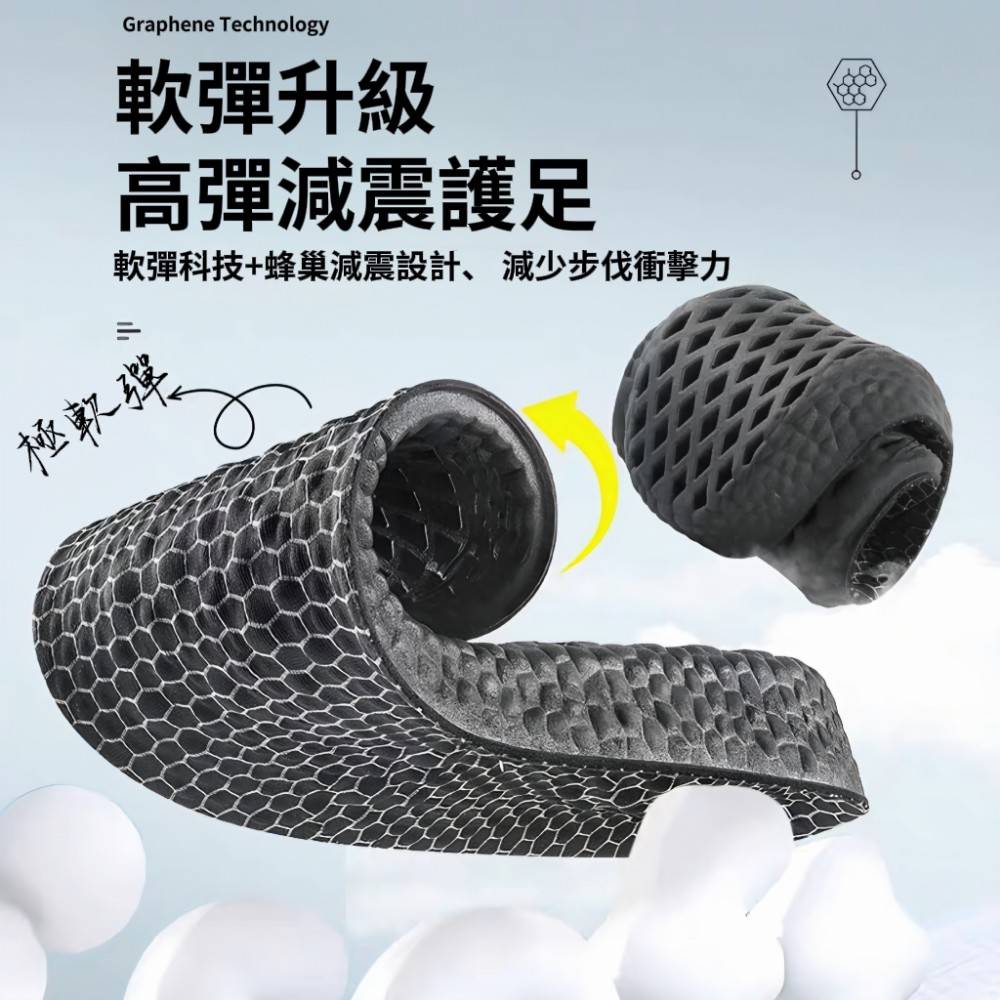 【踩雲感】石墨烯抗菌防臭呼吸鞋墊