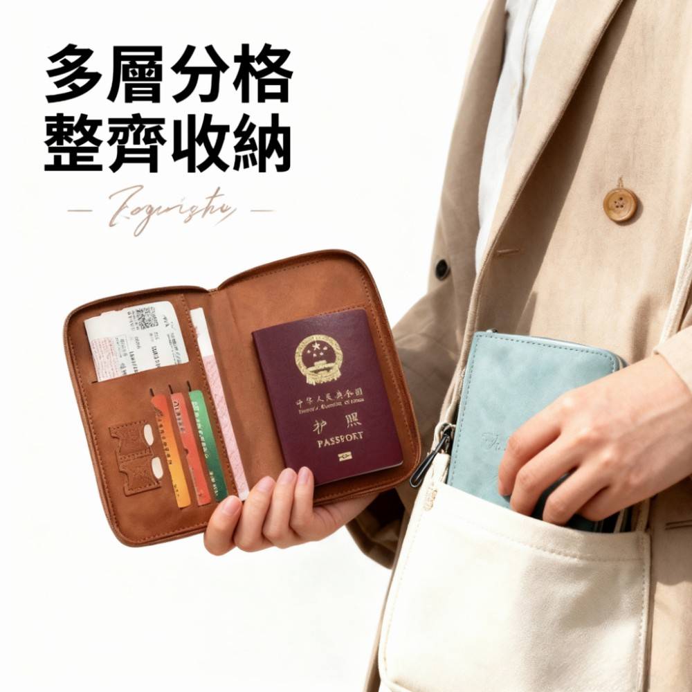 【Traveler】旅人防盜刷護照夾/護照錢包 護照夾 手機包
