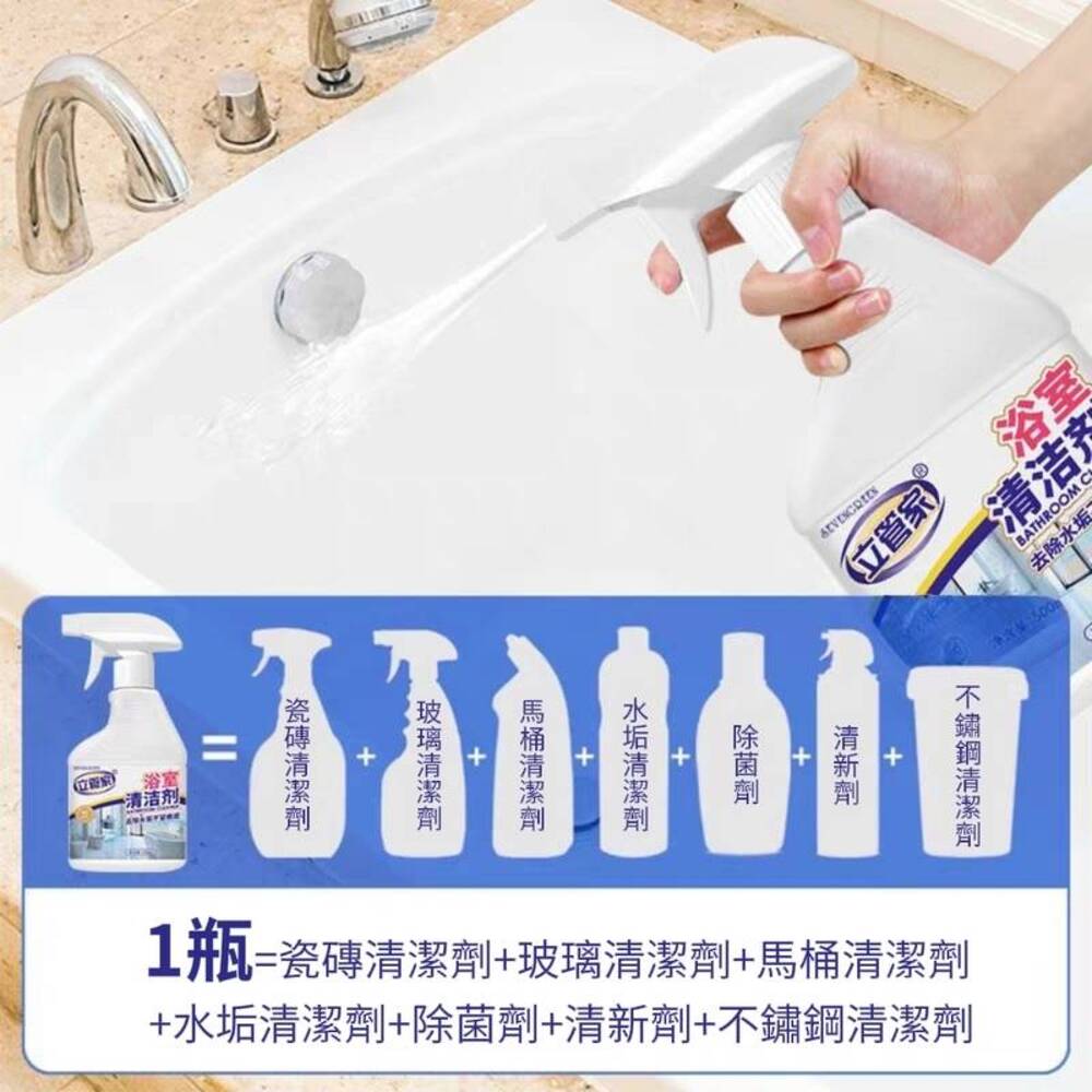 【立管家】雙功能噴頭除垢浴室清潔劑 