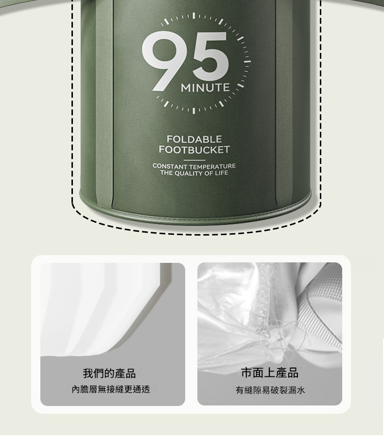 加蓋折疊泡腳袋 泡腳桶