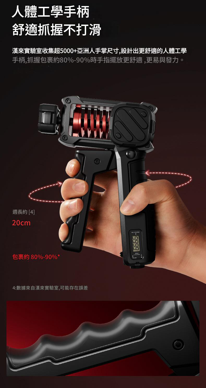 可調節電子計數握力器