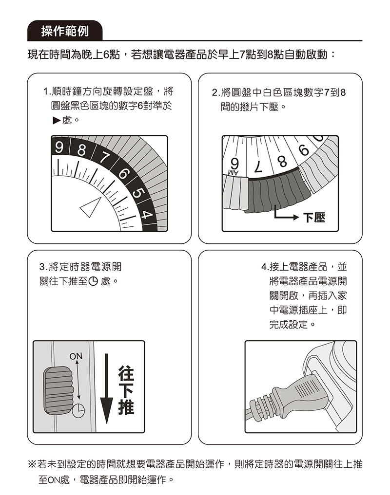 【太星電工】省電家族2P機械式定時器 OTM406A