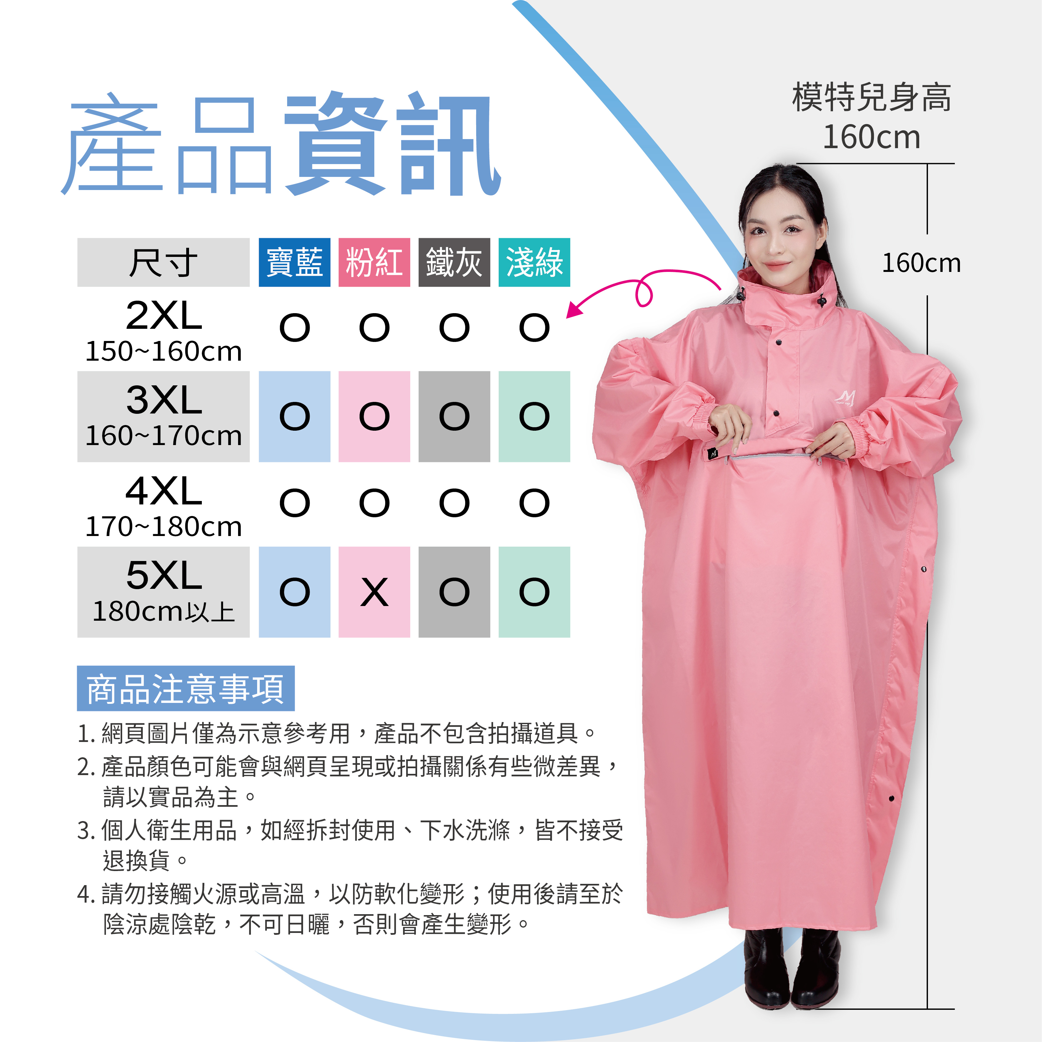 急速秒穿徹開雨衣