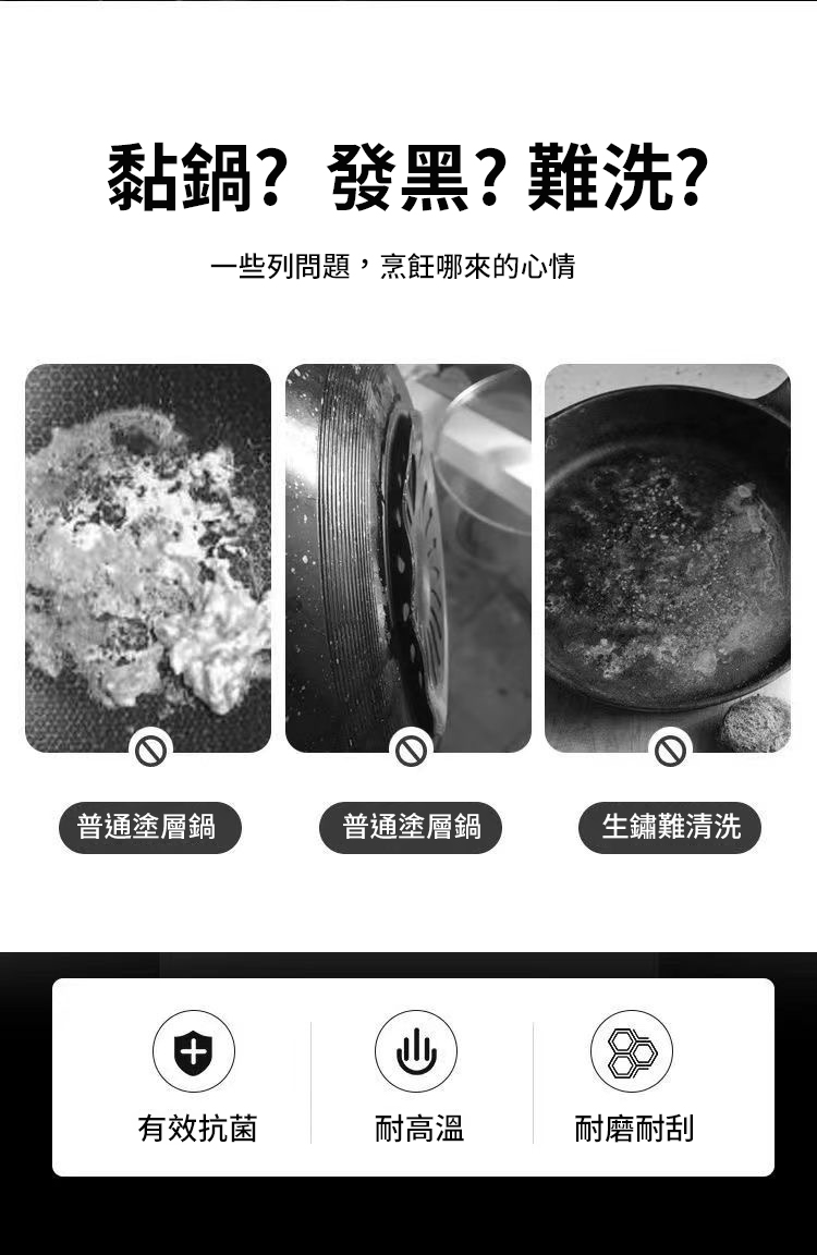 加厚不鏽鋼蜂窩紋平底鍋30cm