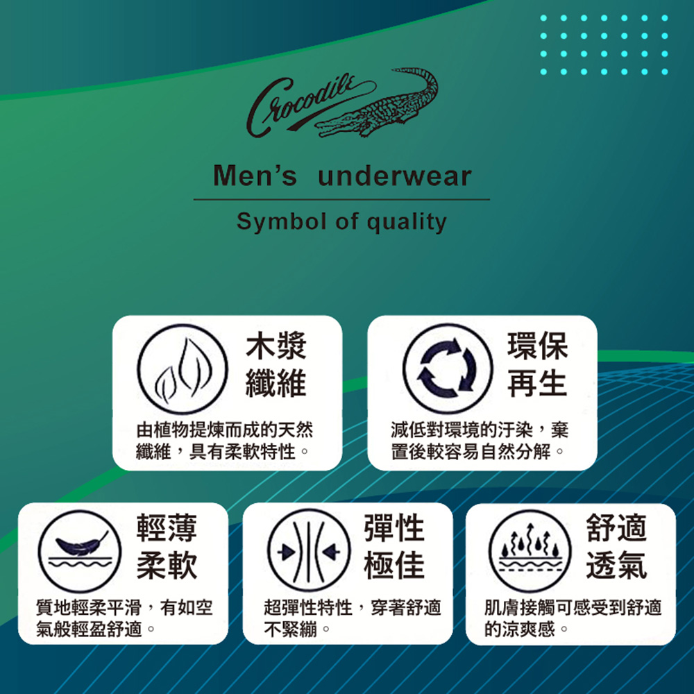 【YABY芽比】Crocodile鱷魚印花平口褲M~XL 