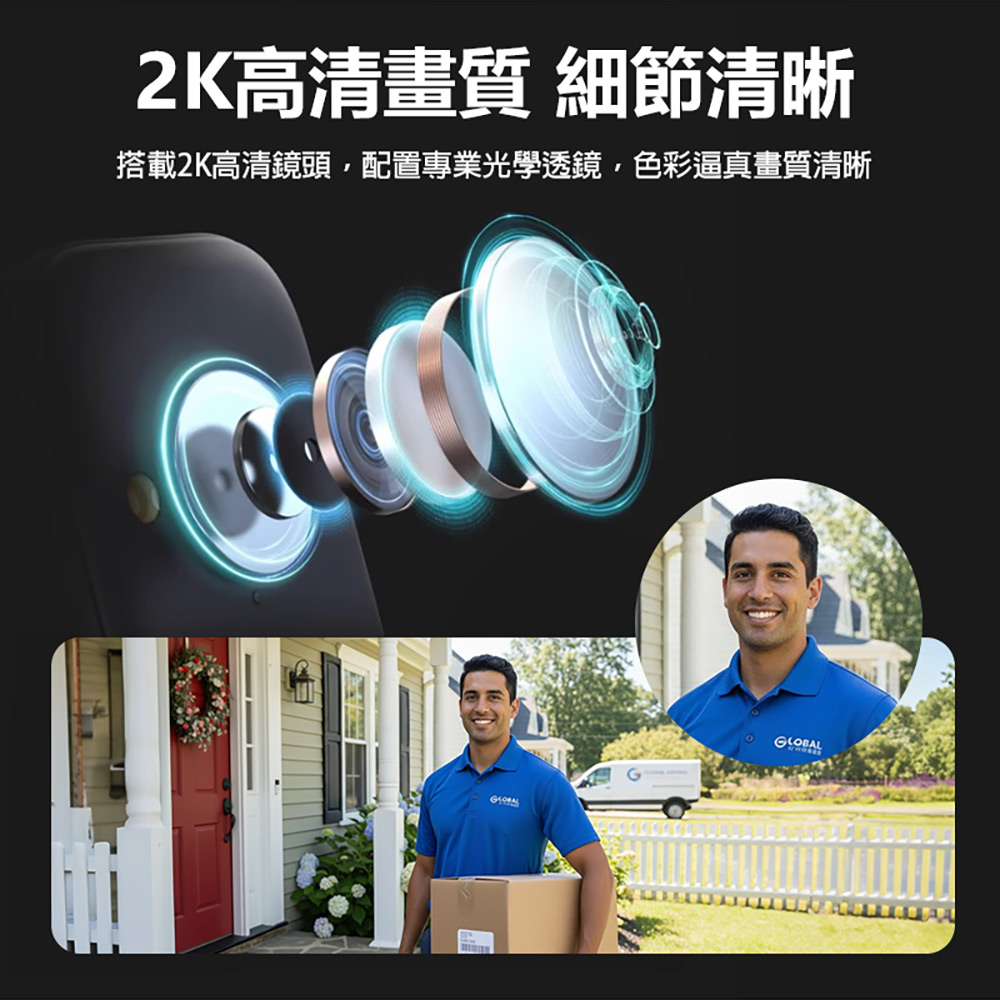 監控王 VQDG1-4G 4G免插電磁吸智慧網路攝影機(可插4G SIM卡連網 30天待機 2K高清畫質 雙向通話 移動追蹤)