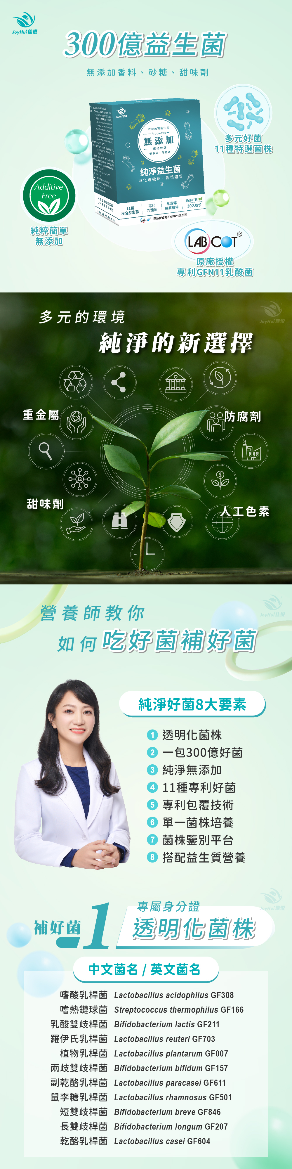 【JoyHui佳悅】300億無添加益生菌 30包/盒 (即期良品2026.05.07)