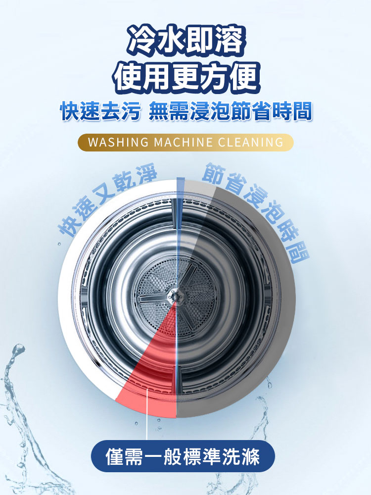 新升級免浸泡洗衣槽去污劑 (160g)