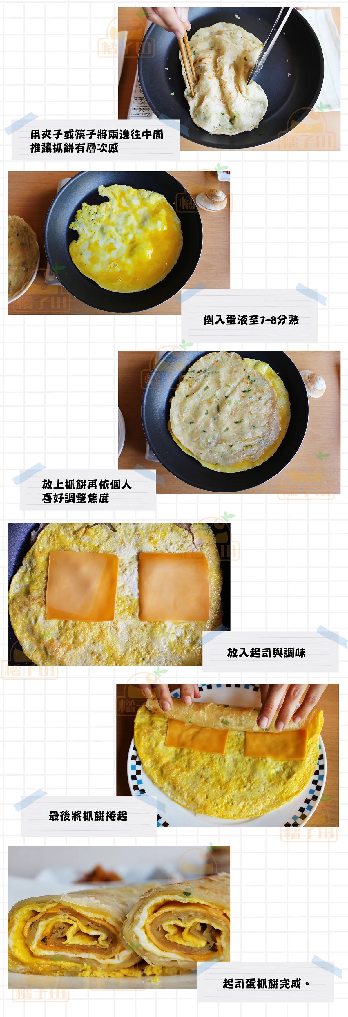 【橘子田】金黃香酥蔥抓餅、香椿抓餅