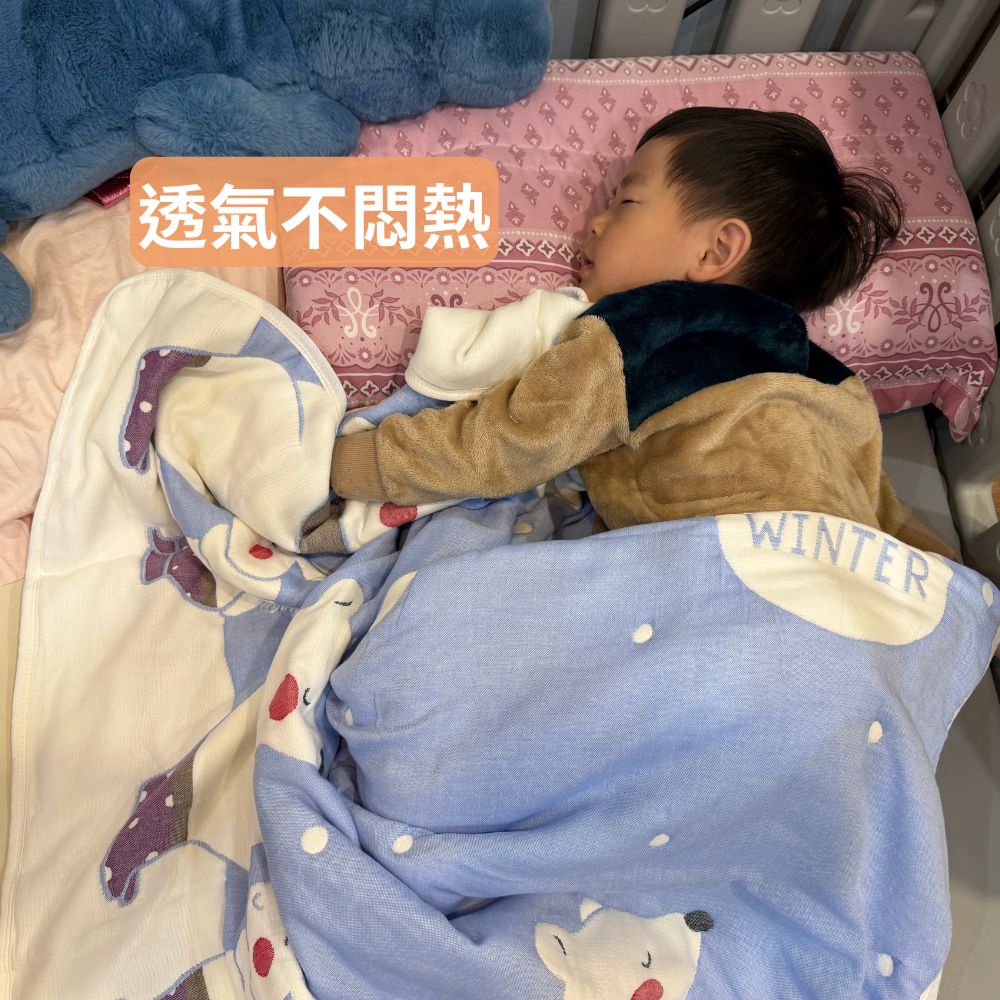 凱美棉業｜秋冬限定 純棉十層紗童被 寶寶被