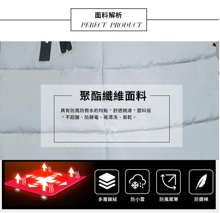 冬季毛領修身長版連帽外套