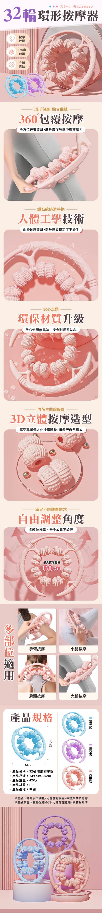 32輪環形按摩器