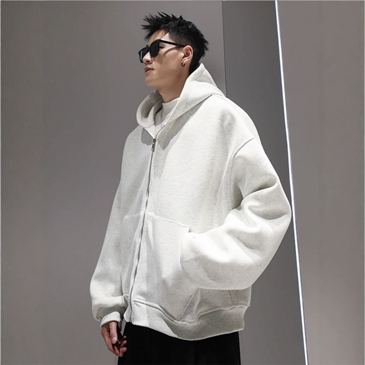 美式寬鬆風背包一體式連帽外套