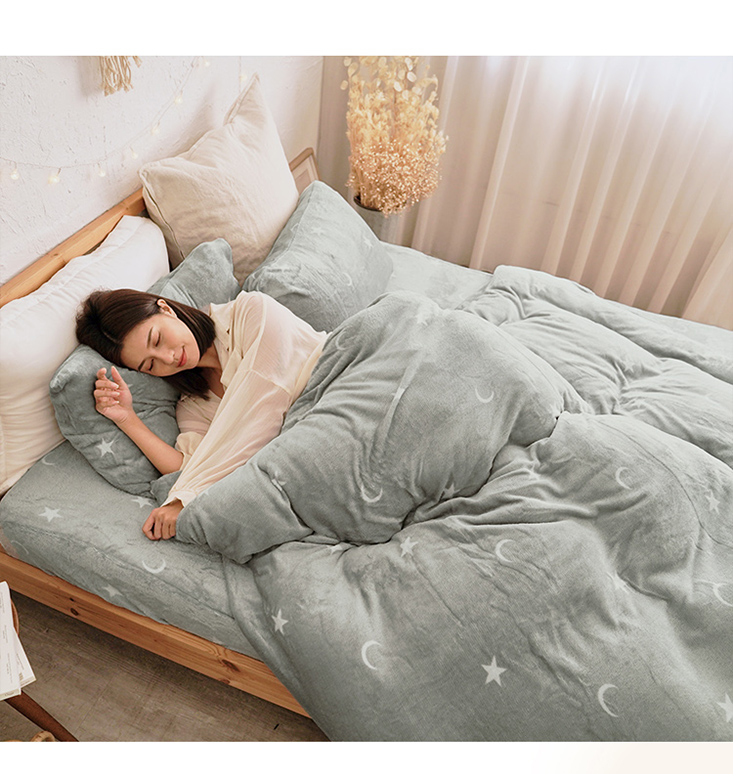 瞬暖法蘭絨床包組/暖暖被/厚被套