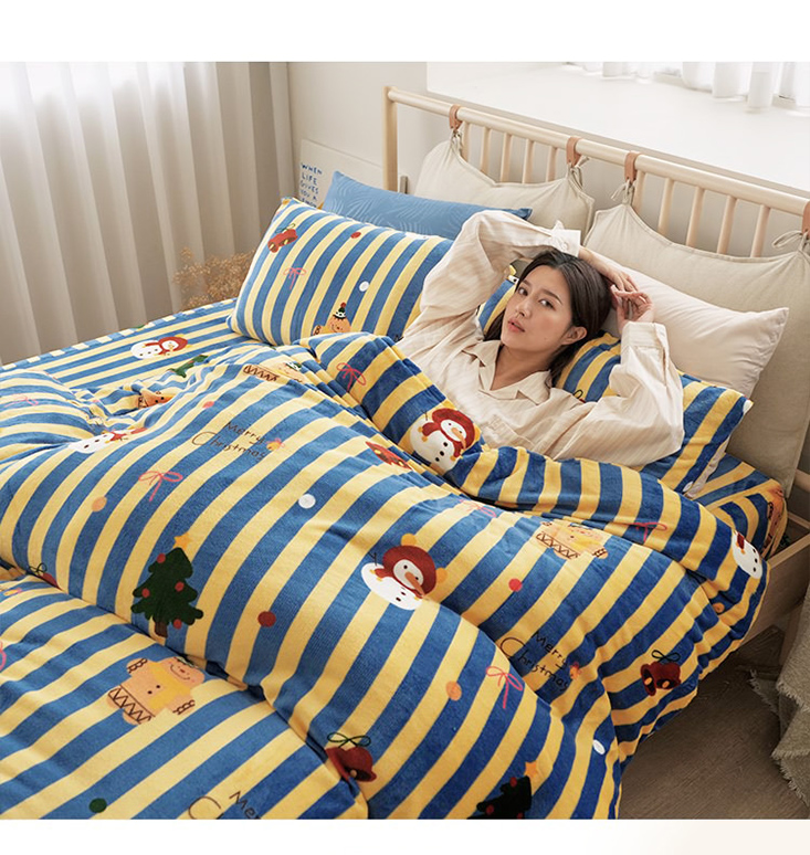 瞬暖法蘭絨床包組/暖暖被/厚被套