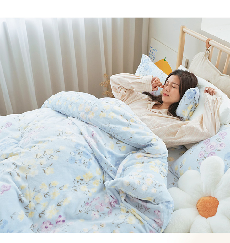 瞬暖法蘭絨床包組/暖暖被/厚被套