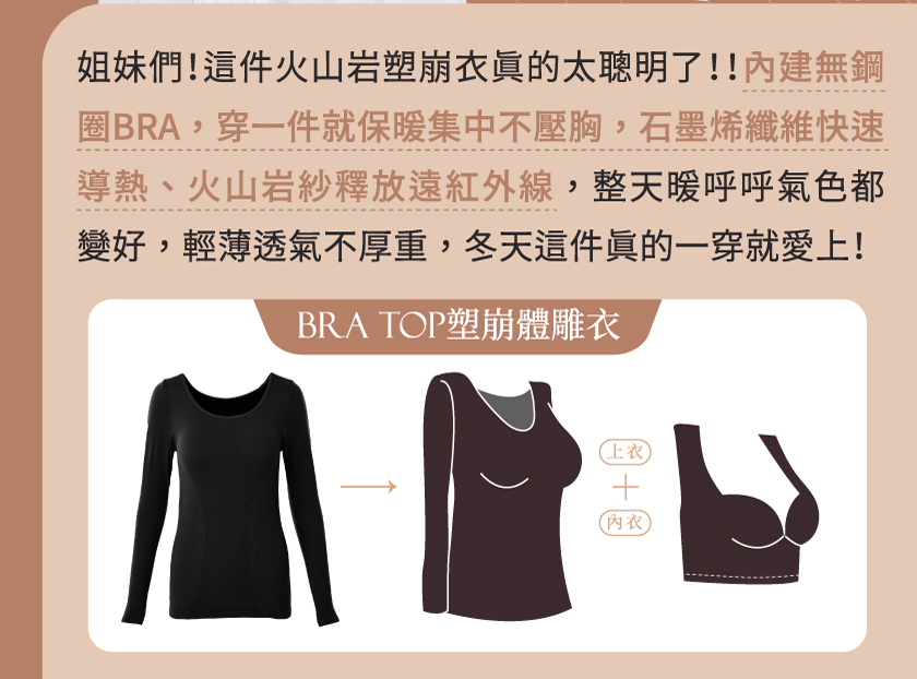 BRA TOP塑崩體雕衣