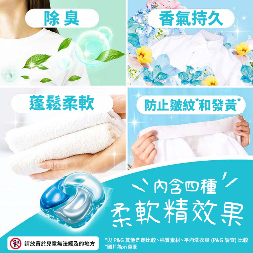 日本 P&G 4D 洗衣球 Ariel/Bold 碳酸機能 洗衣凝膠球 盒裝/補充包 11顆