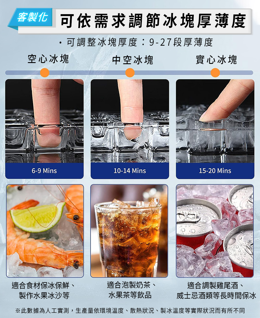 日產75kg 50冰格 全自動 智能製冰機 110V 商用製冰機 可接桶裝水/自來水 製冰 製冰機