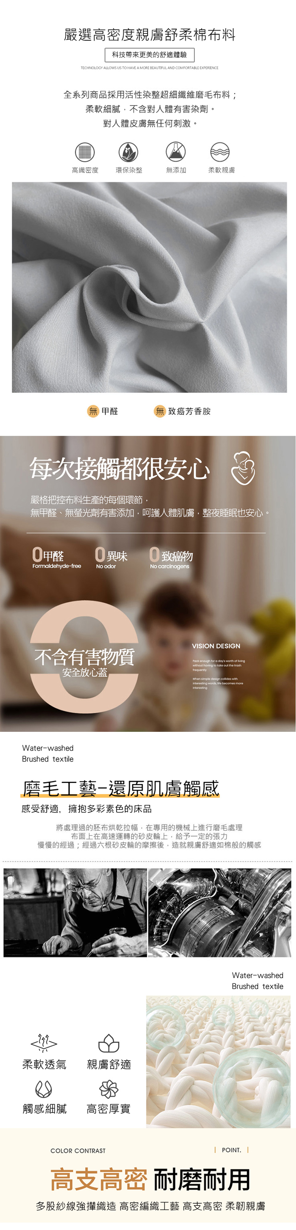 台灣製 經典素色床包組  枕套 鋪棉兩用被 薄被套 棉被 單人/雙人/加大/特大 簡約素色舒柔棉 2025