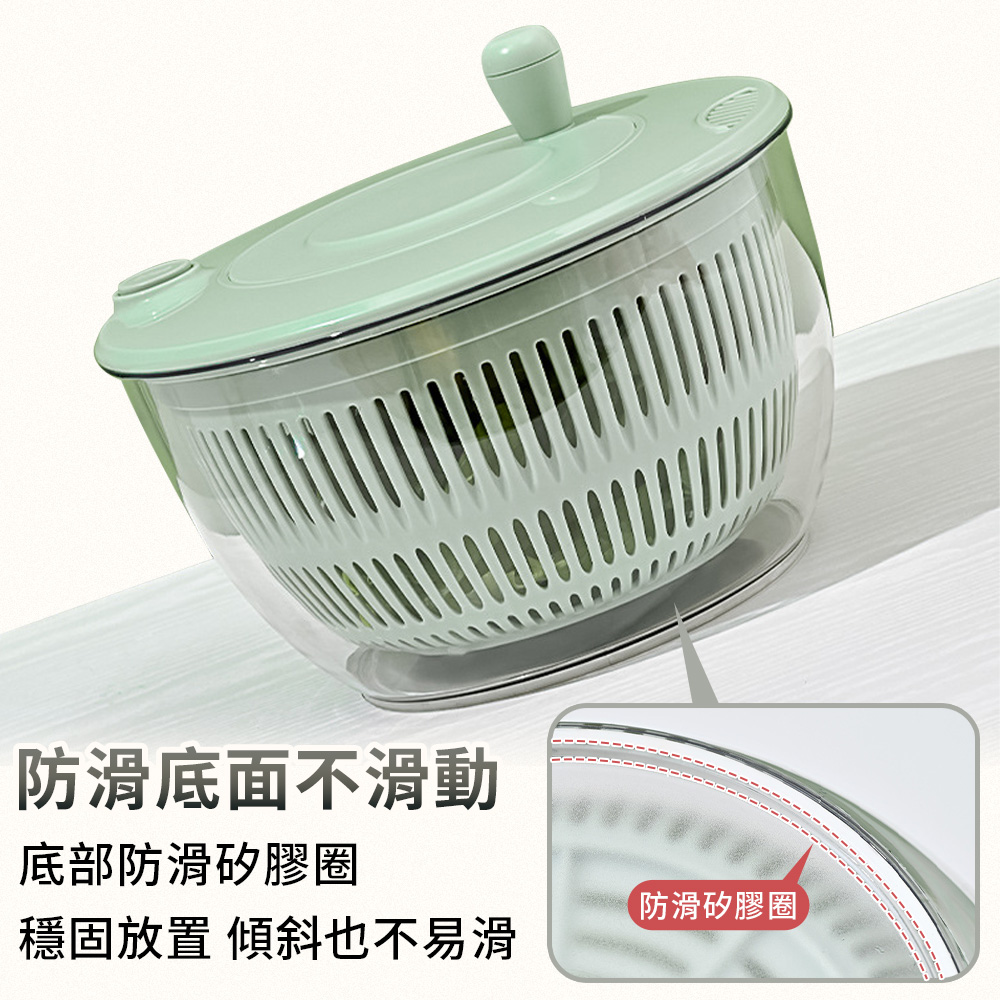 多功能蔬菜沙拉脫水切菜器(五款刀頭+榨汁器)