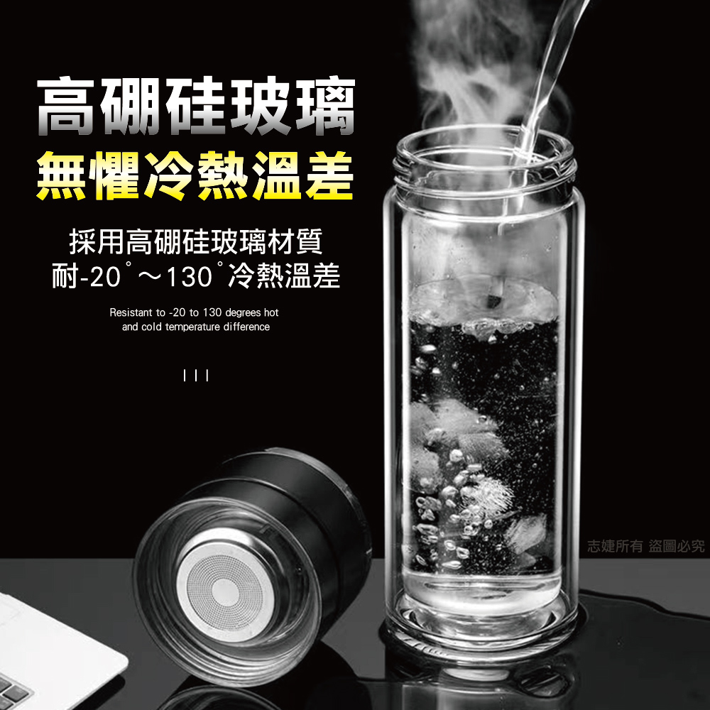 一鍵開蓋泡茶杯