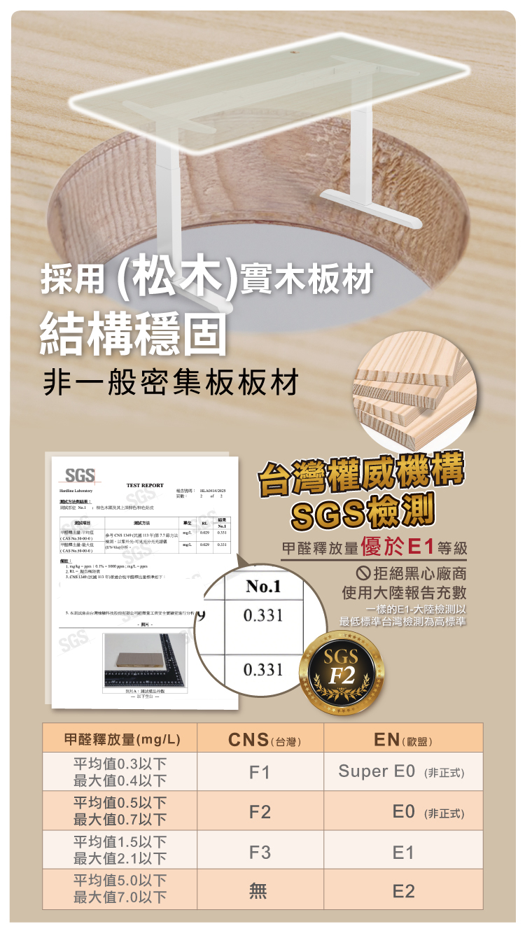 【ANDYMAY2】阿姆斯(正裝)無段式電動升降桌-單機(OH-K218)