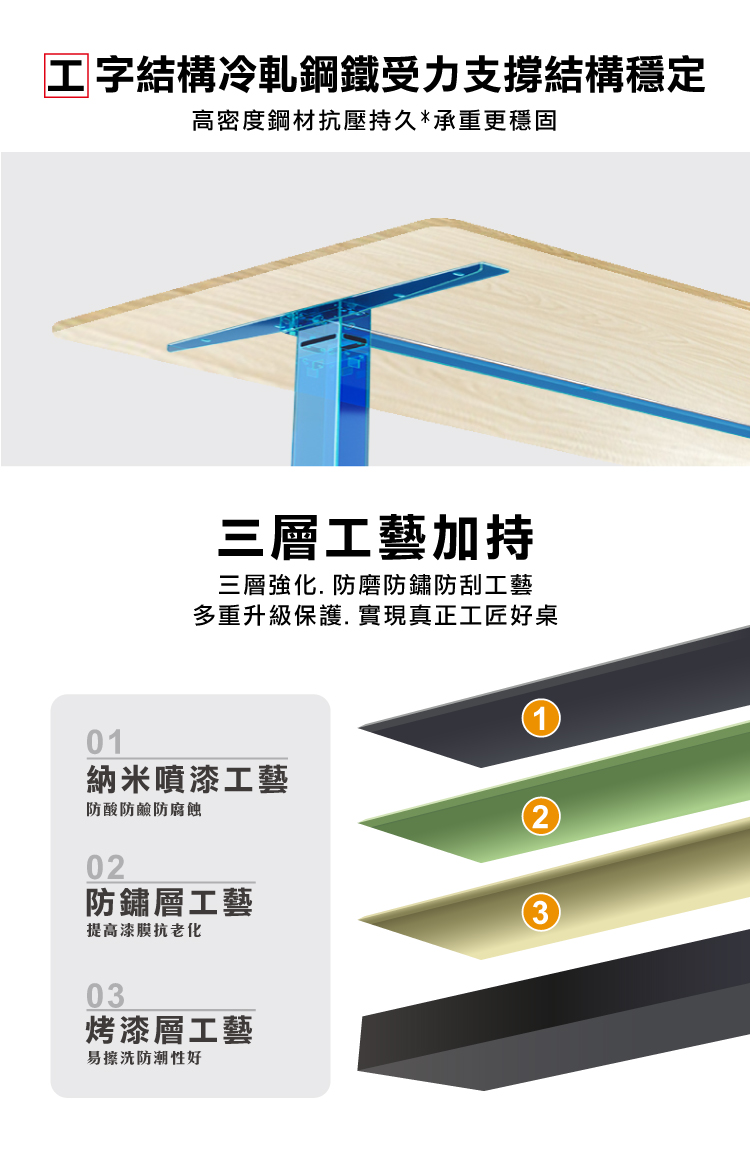 【ANDYMAY2】阿姆斯(正裝)無段式電動升降桌-單機(OH-K218)