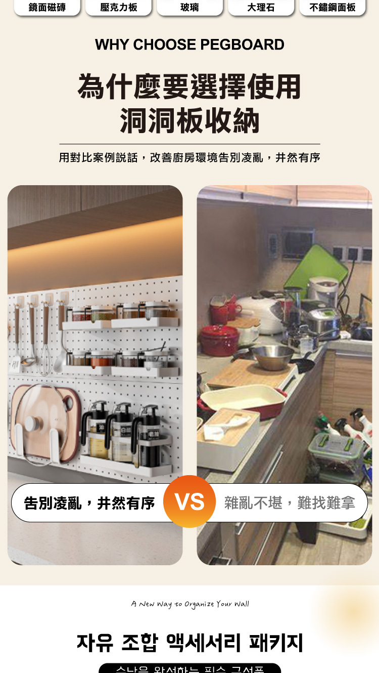 【ANDYMAY2】御室家(DIY)自由拼裝洞洞板(OH-K742)