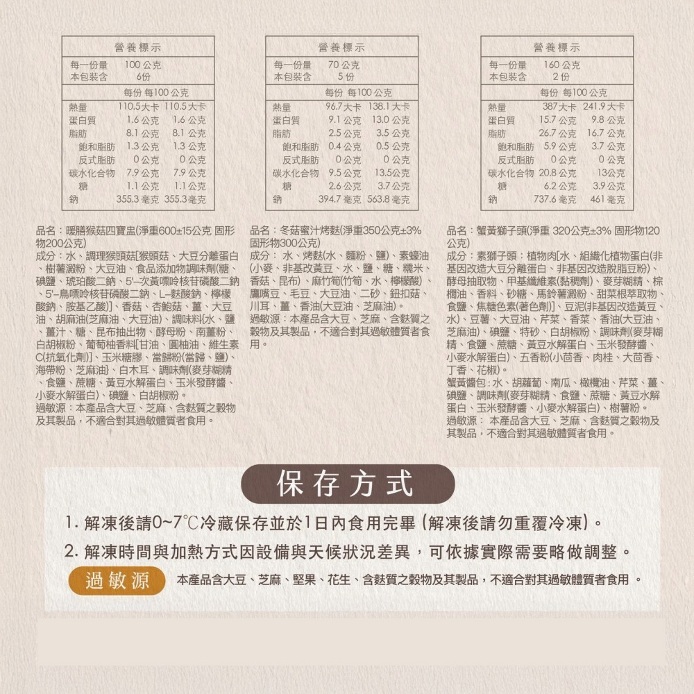 【陽明春天】盈春迎福年菜組(全素/素食/5道菜)