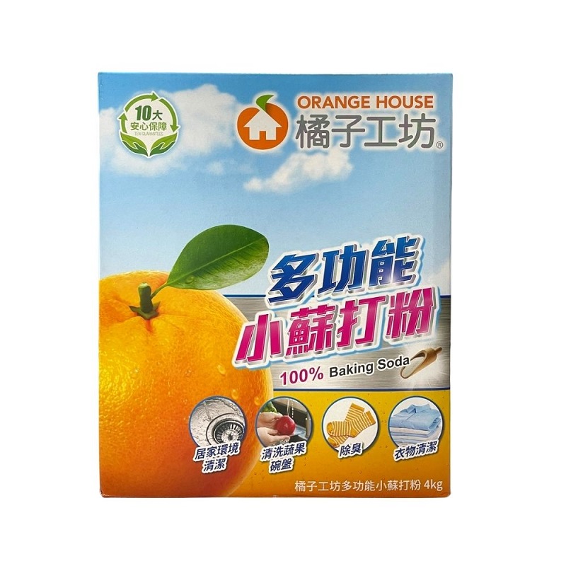 【Orange House 橘子工坊】多功能小蘇打粉(4kg/包)