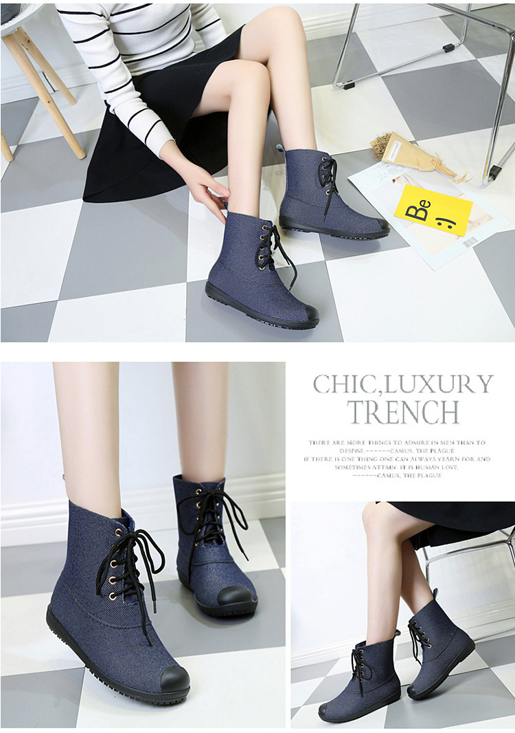 輕量防水防滑抗污短雨靴