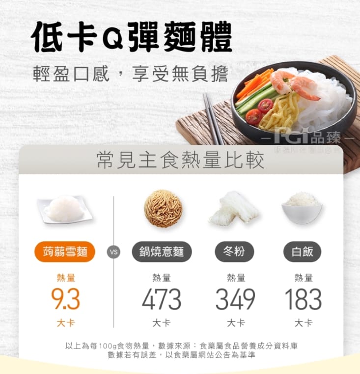 【名廚美饌】蒟蒻雪麵310g 低卡主食 輕食涼麵 僅9大卡 全素可食