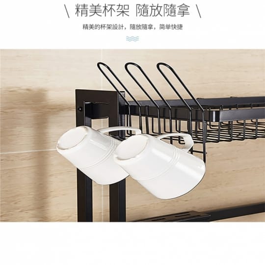 升級增高水槽碗碟瀝水架