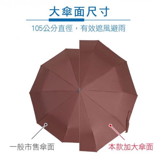 LISAN 105公分全方位自動傘