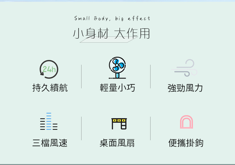 桌面手持折疊雙葉強風扇 小風扇 電風扇 usb充電 家用戶外 贈送冰格
