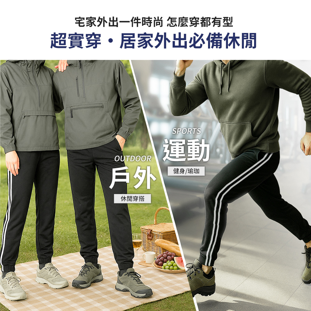 運動長褲 防曬褲 縮口褲 台灣製造 不起球褲 速乾褲 吸濕排汗褲 超大彈性褲
