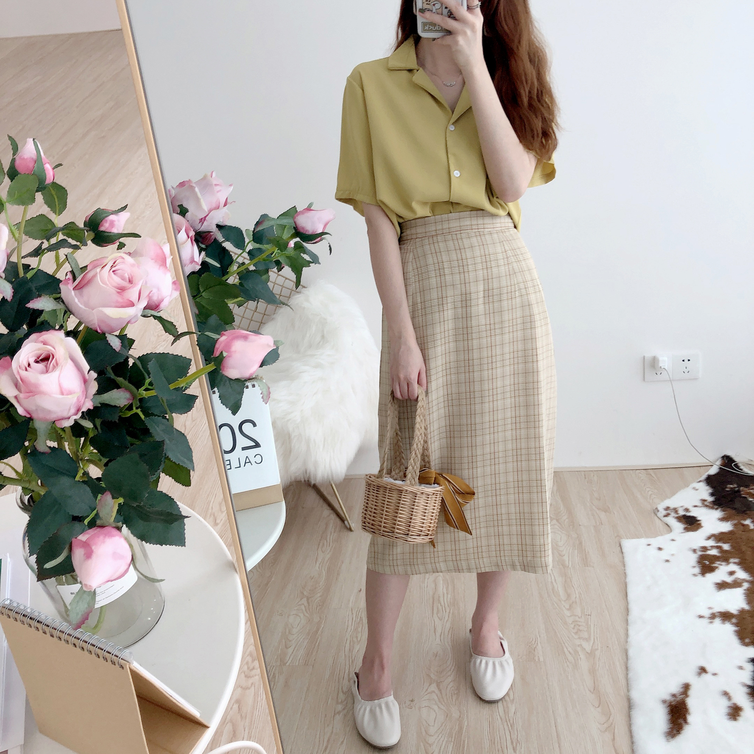 韓色系13色雪紡西裝領短袖襯衫 雪紡襯衫 雪紡上衣