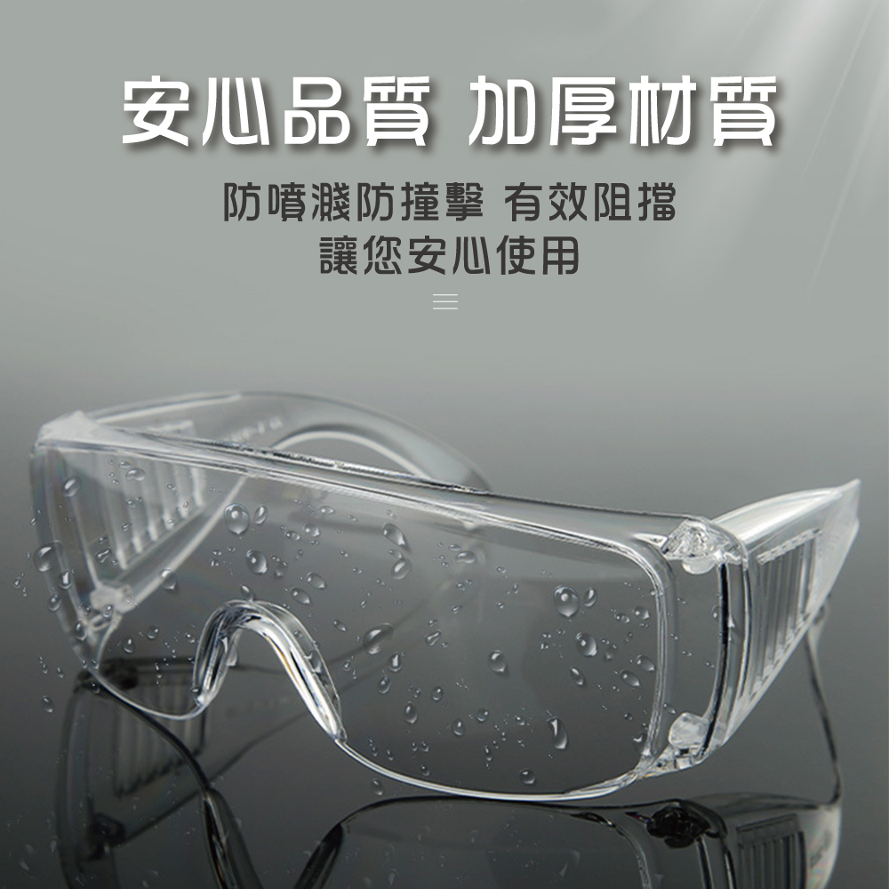 加大鏡面防飛沫防霧安全護目鏡/台灣製造