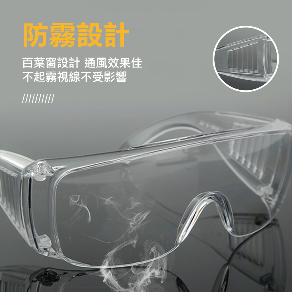 加大鏡面防飛沫防霧安全護目鏡/台灣製造