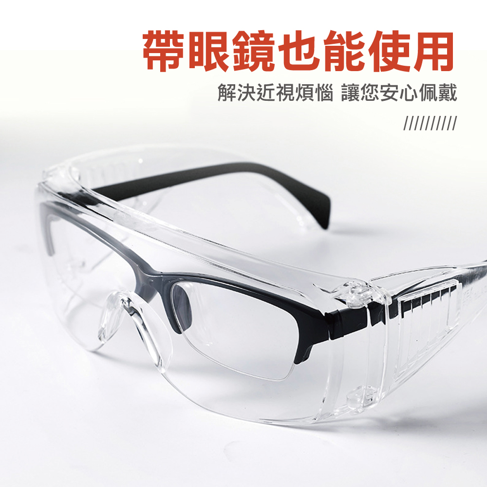 加大鏡面防飛沫防霧安全護目鏡/台灣製造