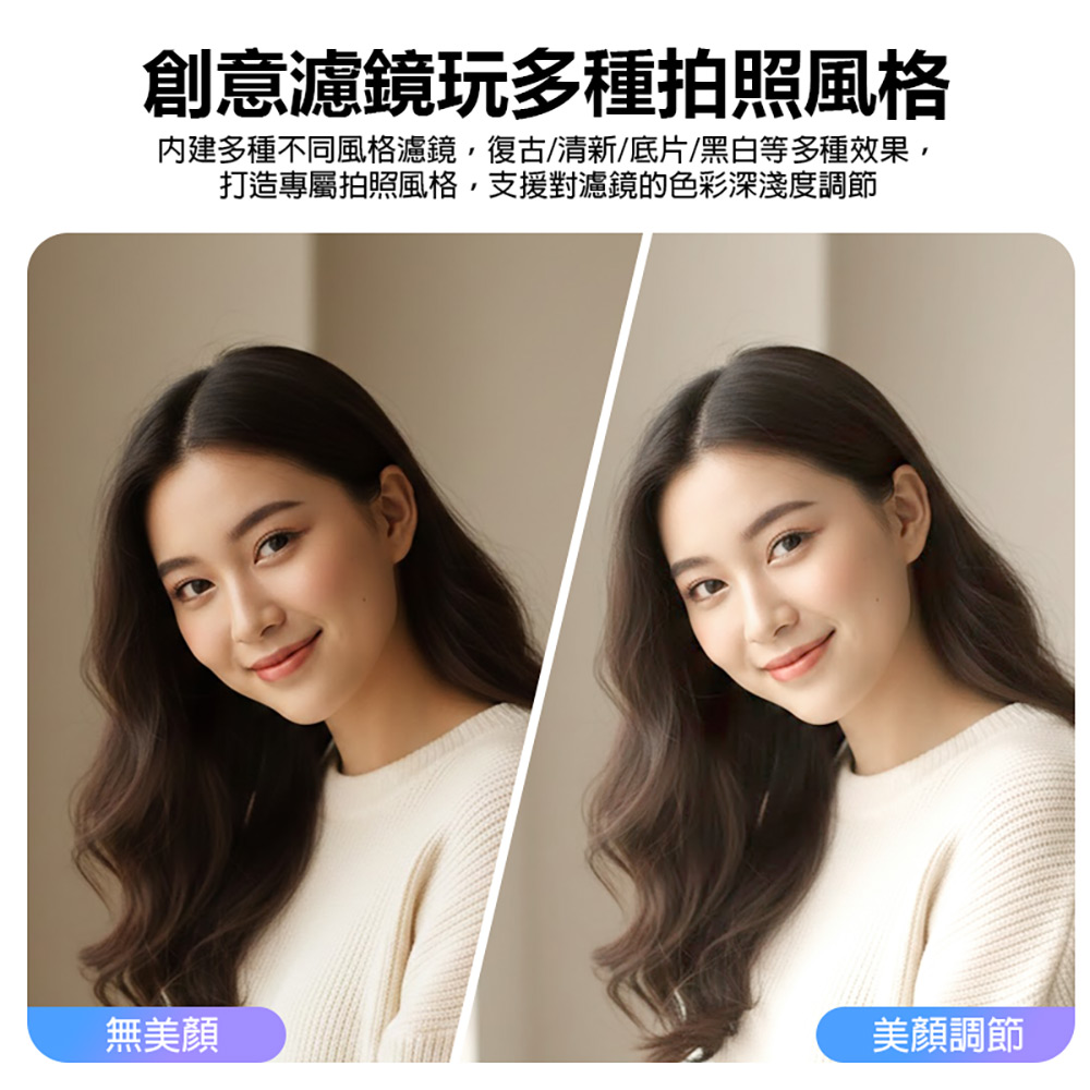 YT-DC107 多功能滑蓋高畫質相機(6400萬像素拍照 4K錄影 CCD感光元件 廣角 16X長焦 自動對焦 支援256G卡)