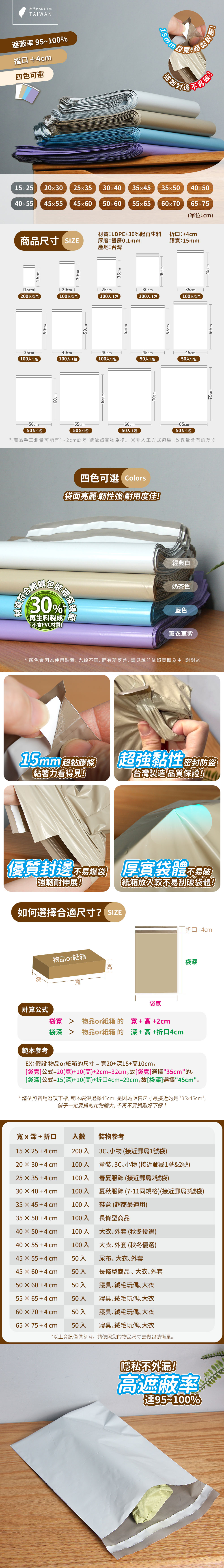 【Mr.box】台灣製 環保破壞袋 多款尺寸  (符合網購包裝法規 不含PVC)